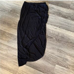 Rickis maxi skirt with rushed side slit